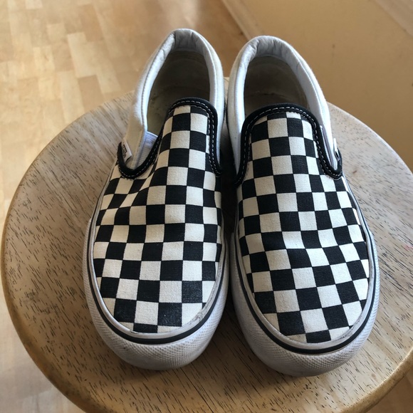 checkered vans size 6